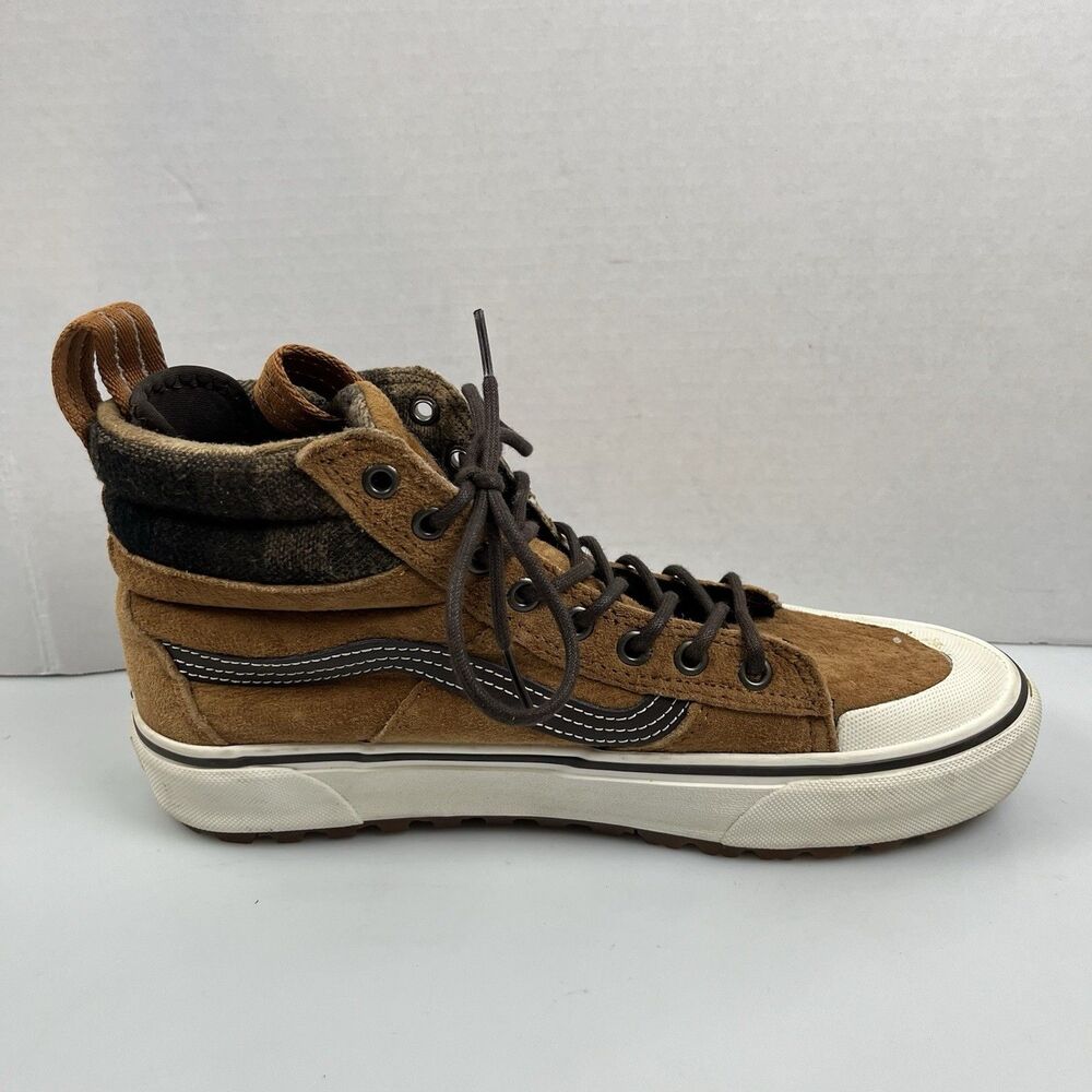 Vans Sk8-Hi MTE 2.0 DX Glazed Ginger Suede Plaid Men’s Size 9 - Picture 9 of 9